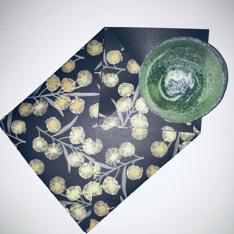Green and SIlver Ring Dish