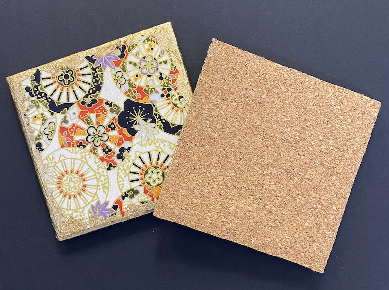 Tile Coasters (set of 2), Japanese/decoupage - Image 2