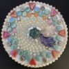 Treasure tin - mosaic and beads