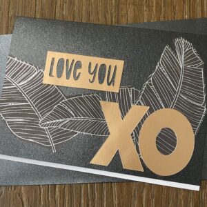 Image of xo greeting card