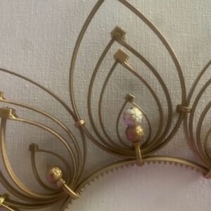 These simple but elegantly gorgeous crowns (because we all need a crown sometimes!) are made from cable ties on a narrow hair band. Two options - simple gold, or gold with white flowers.